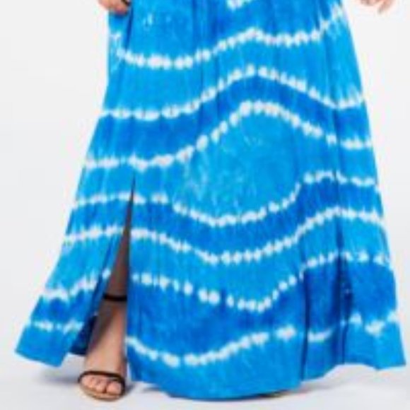 INC Tie Dye Blouson Maxi Dress 4XL - Picture 2 of 12